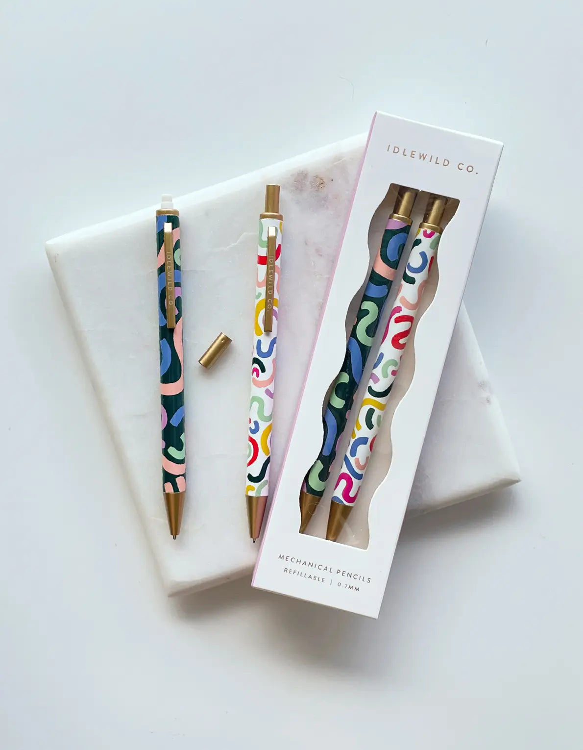 Rainbow Squiggle Idlewild Mechanical Pencil Set