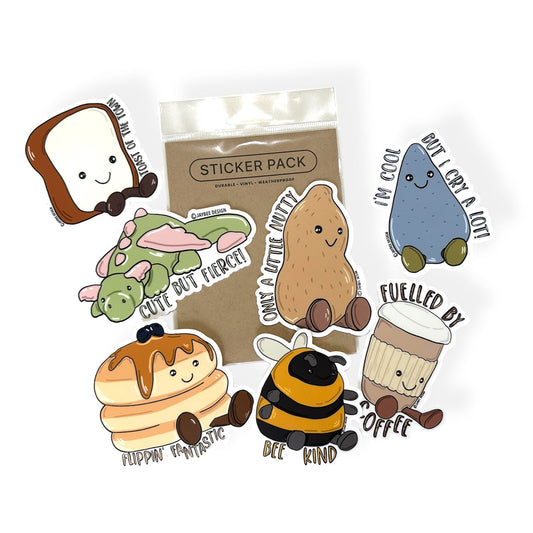 Jumbo Cute Creatures Sticker Pack - LIMITED EDITION