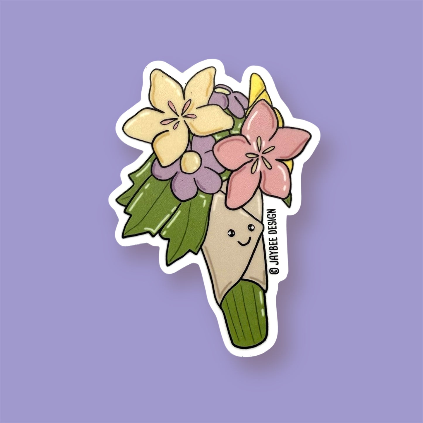 Bouquet Of Flowers Vinyl Sticker