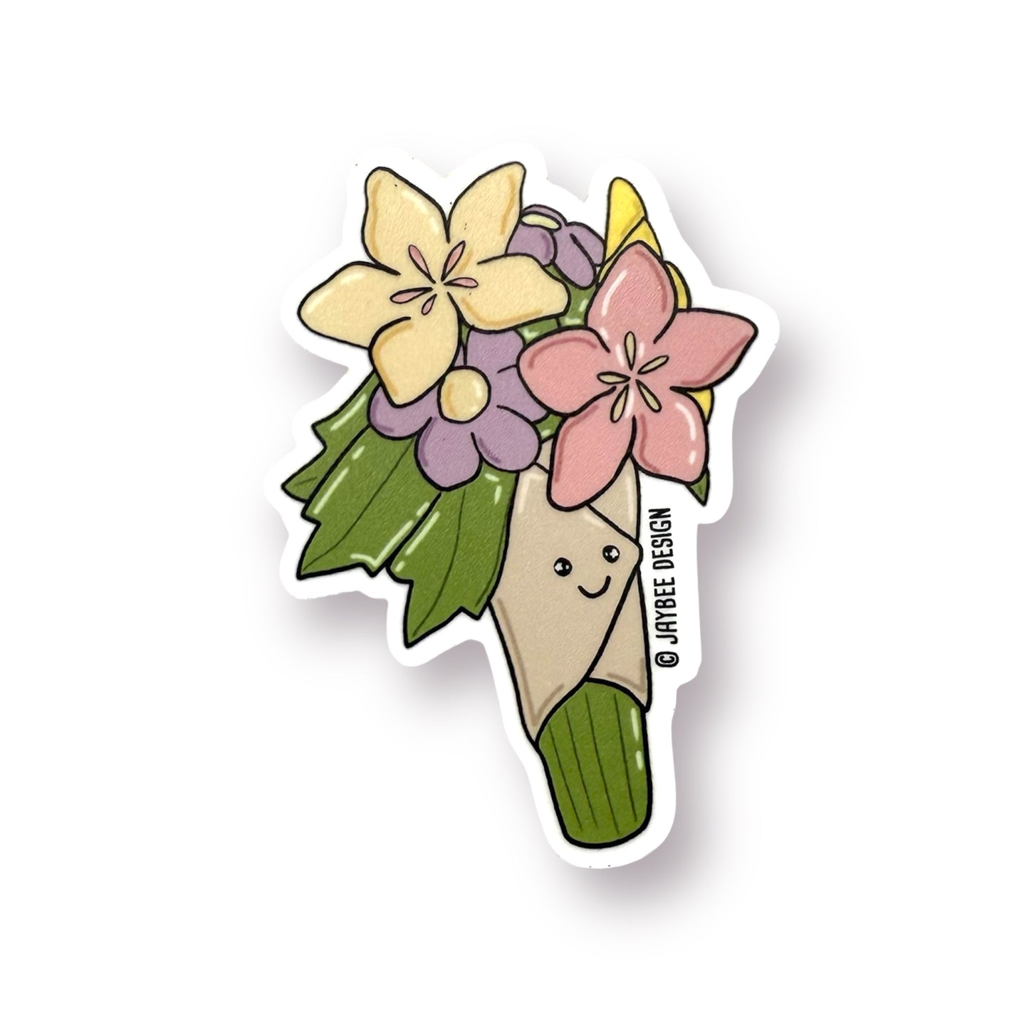 Bouquet Of Flowers Vinyl Sticker