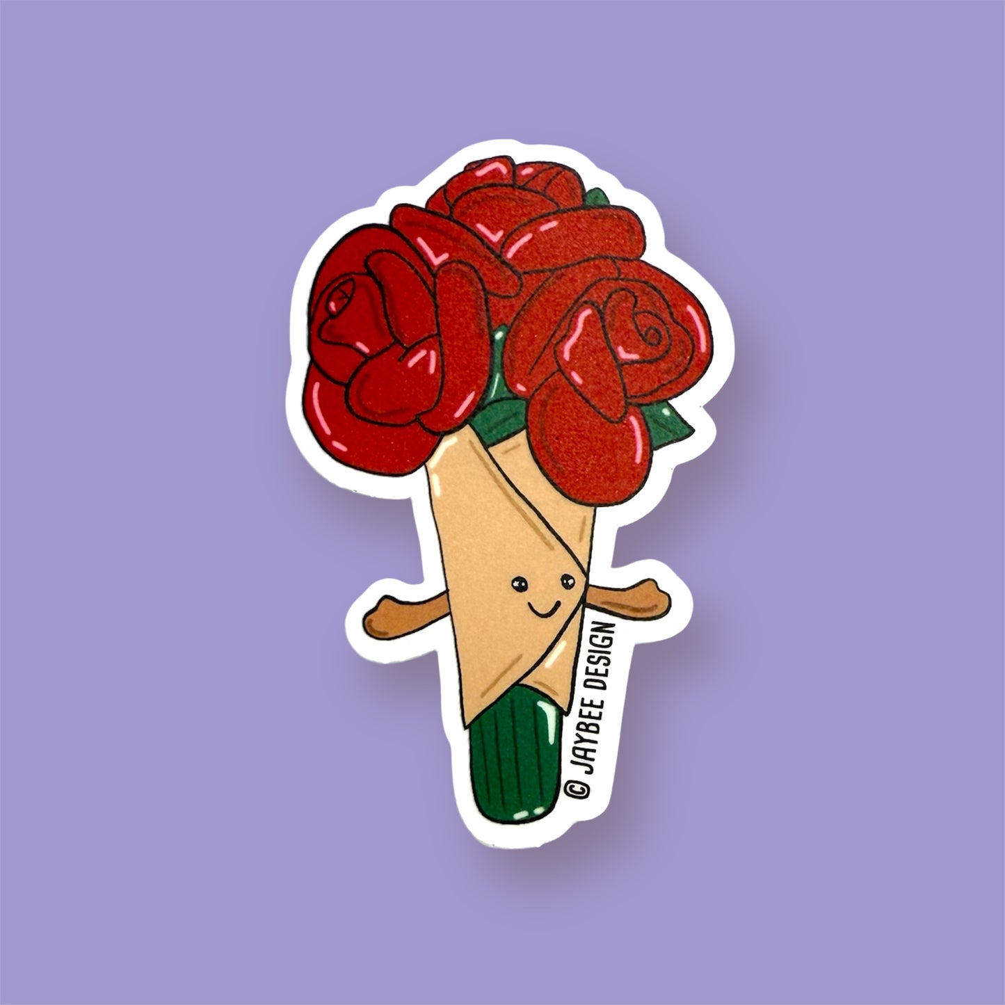 Bouquet Of Roses Vinyl Sticker