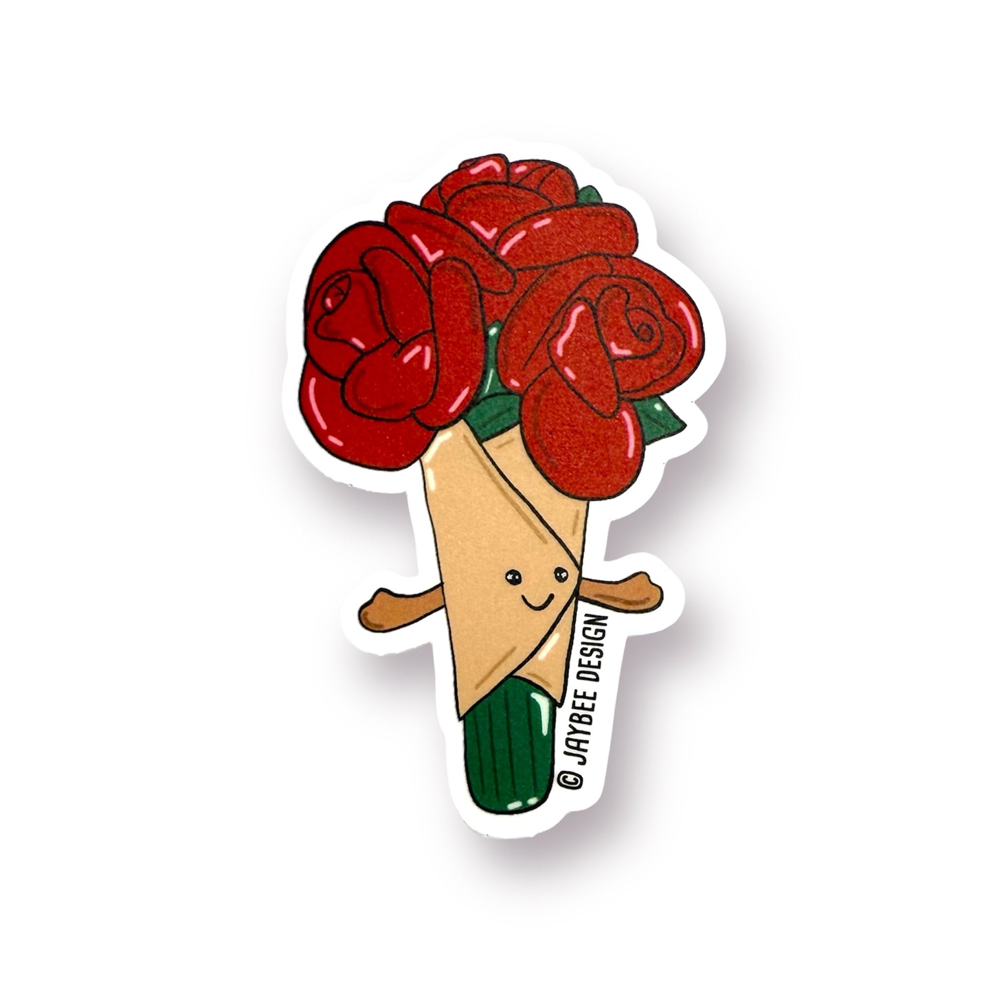 Bouquet Of Roses Vinyl Sticker