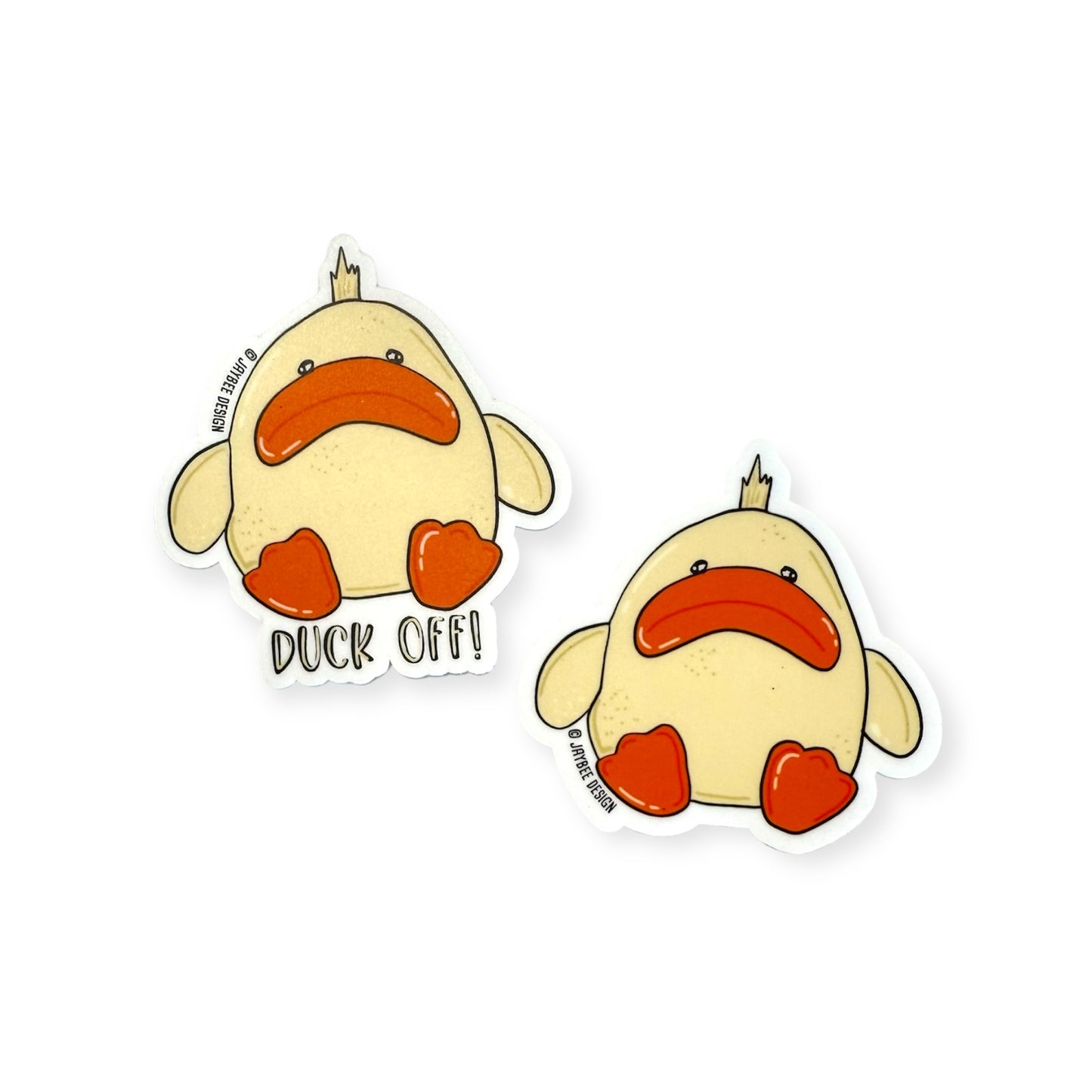Cute Duck Vinyl Sticker