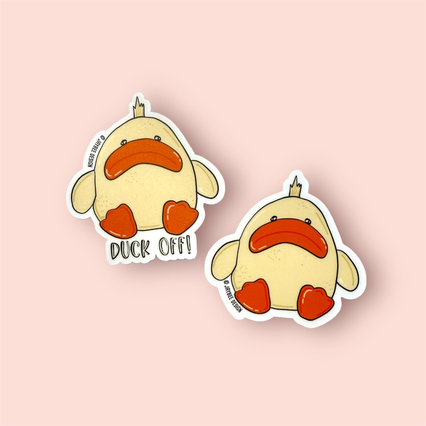 Cute Duck Vinyl Sticker
