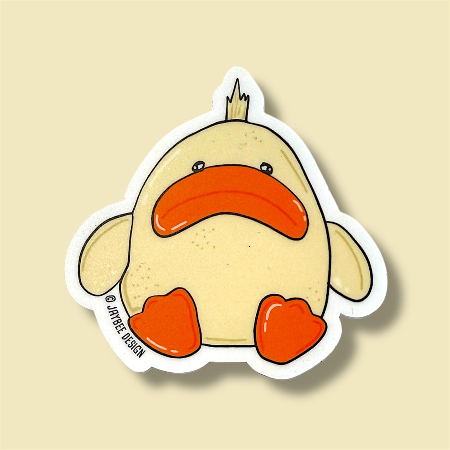 Cute Duck Vinyl Sticker