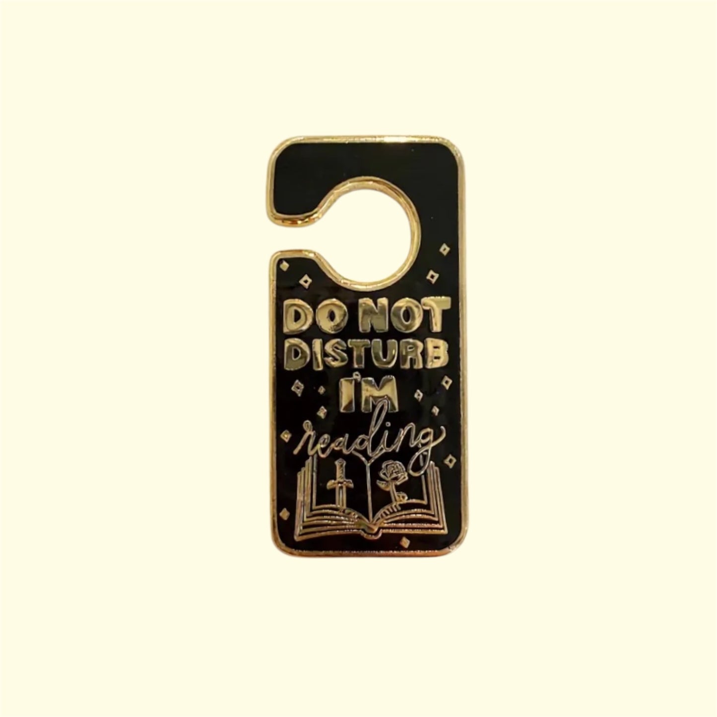Do Not Disturb I'm Reading Enamel Pin