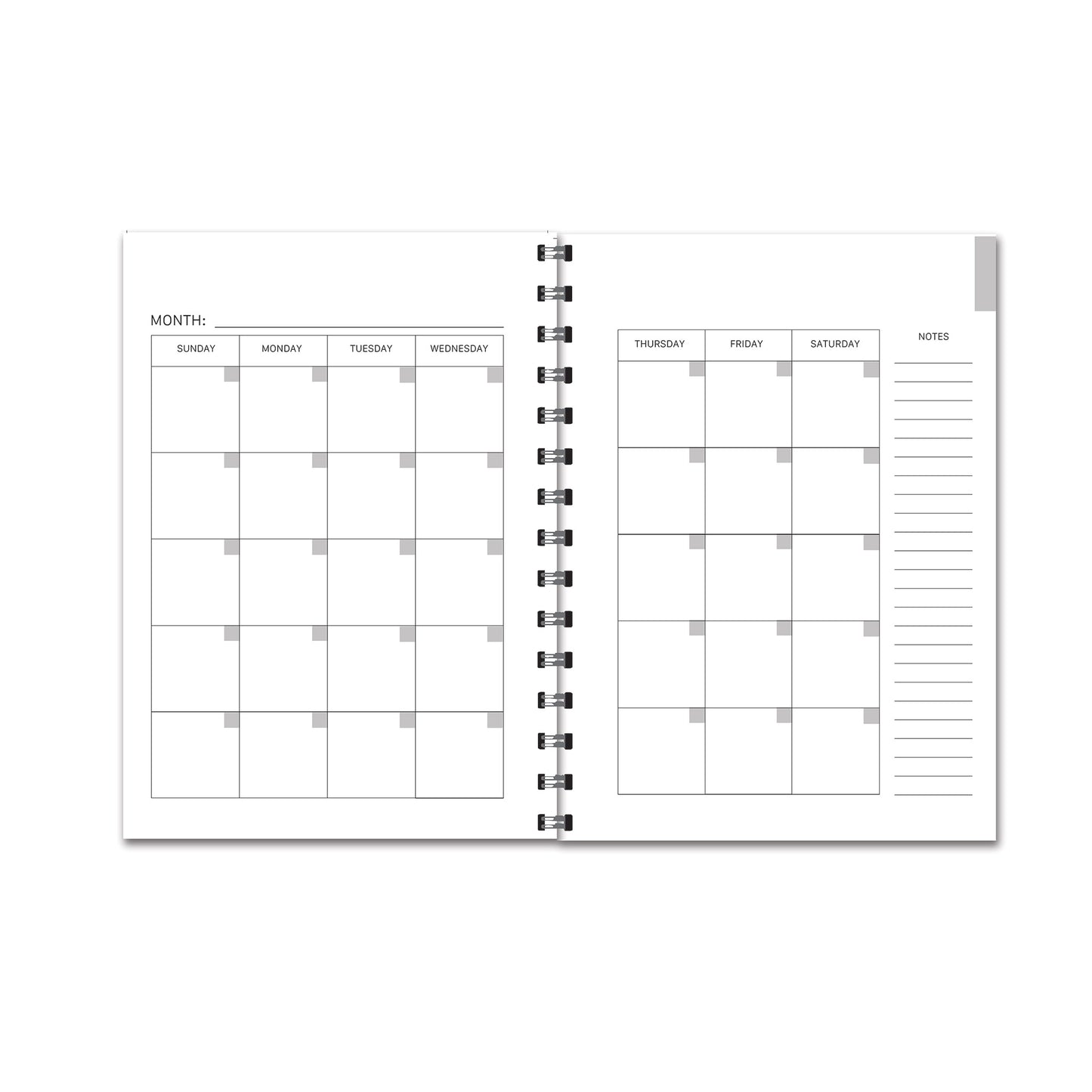 Golden Sunflower 12 Month Undated Planner