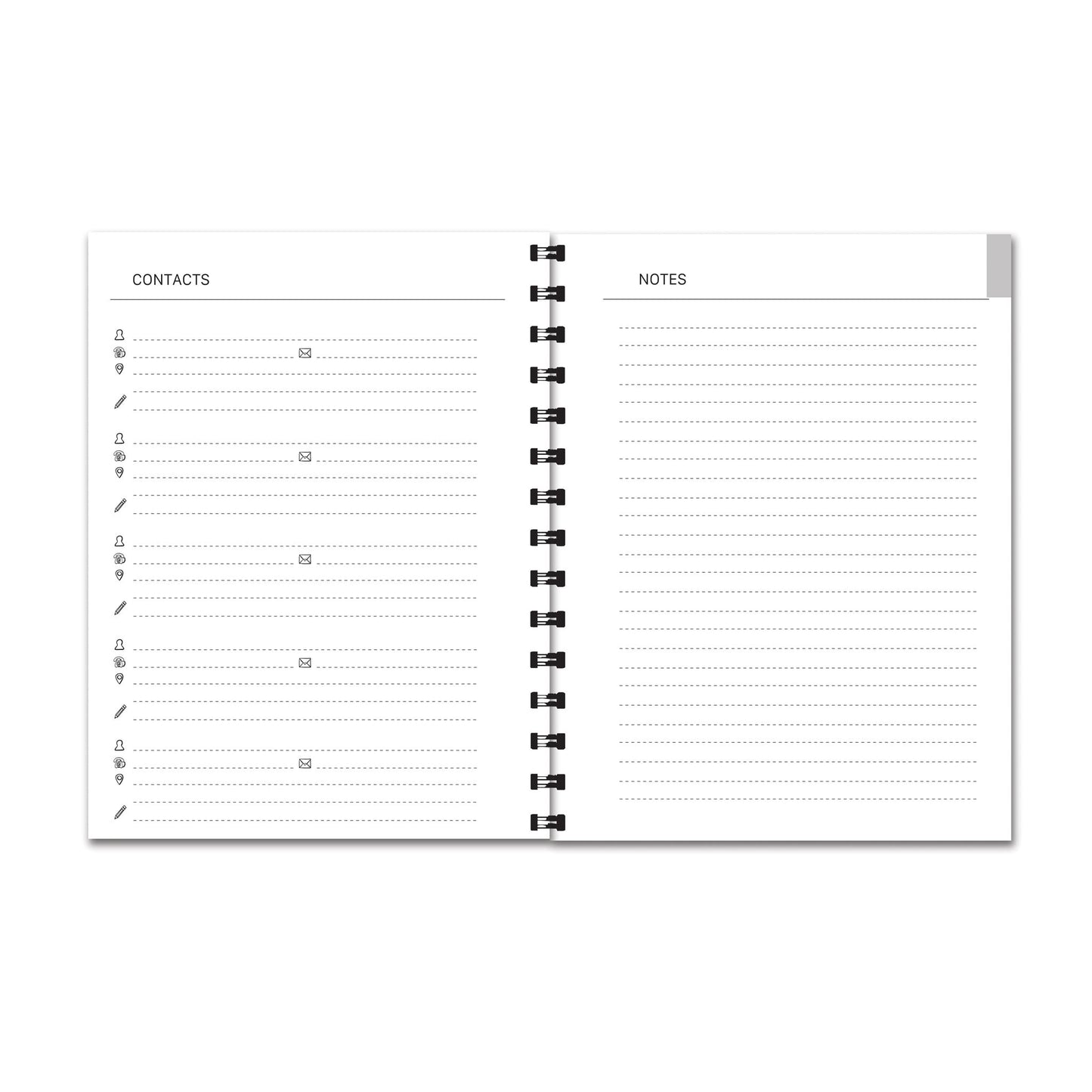 Yellow Floral Undated Planner