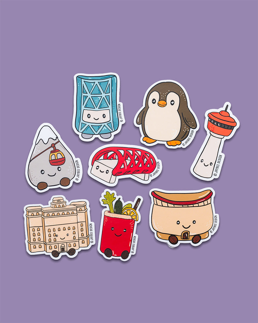 Calgary Vinyl Sticker Pack