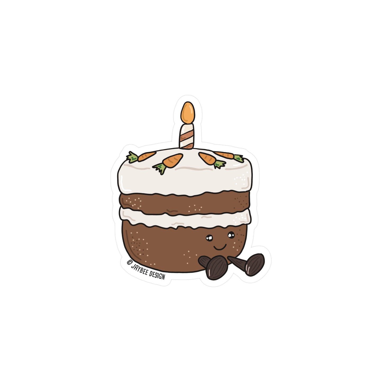 Carrot Cake Vinyl Sticker