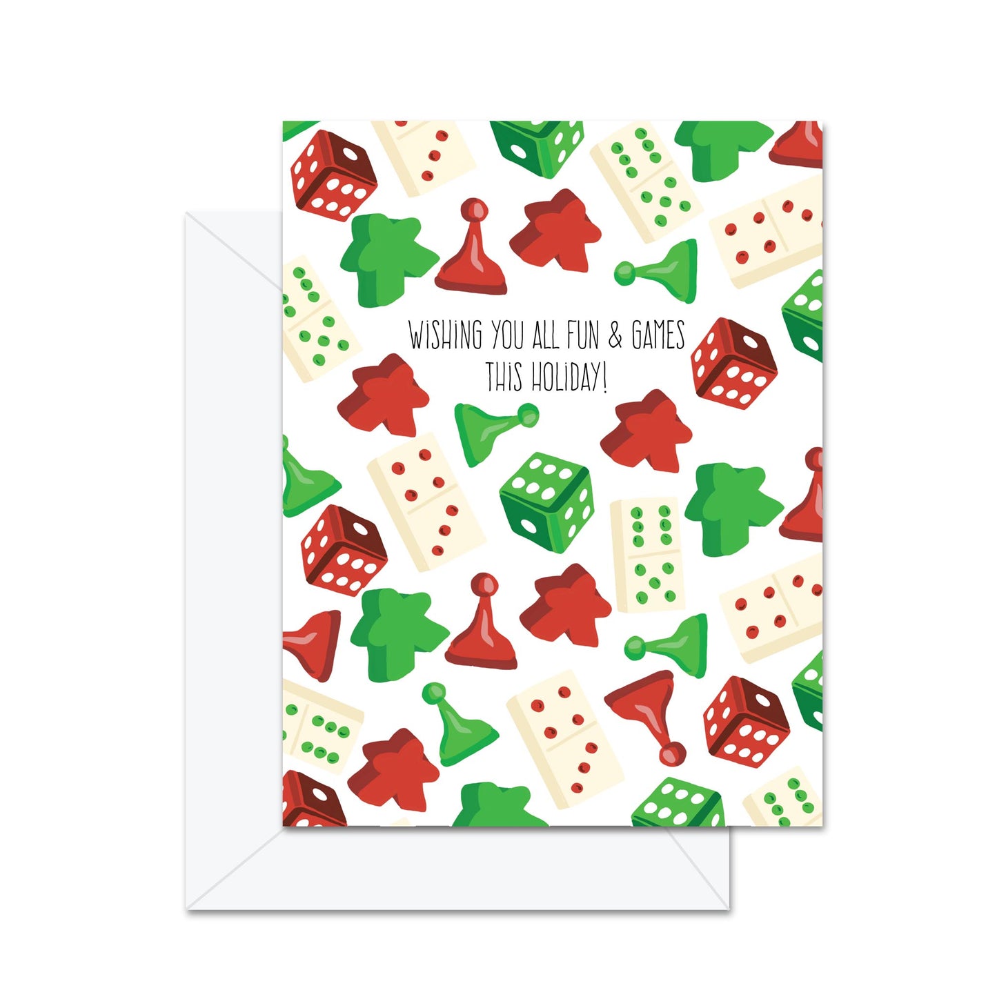 Wishing You All Fun & Games This Holiday! - Greeting Card