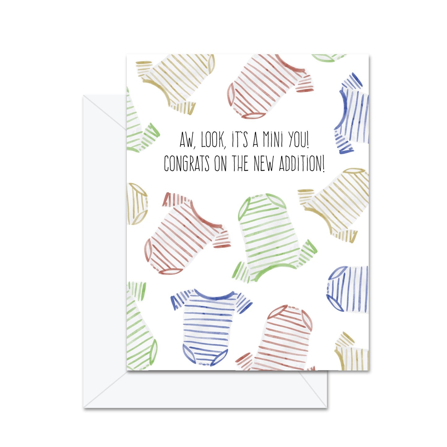 Aw, Look, It's A Mini You! Congrats On The New Addition! - Greeting Card