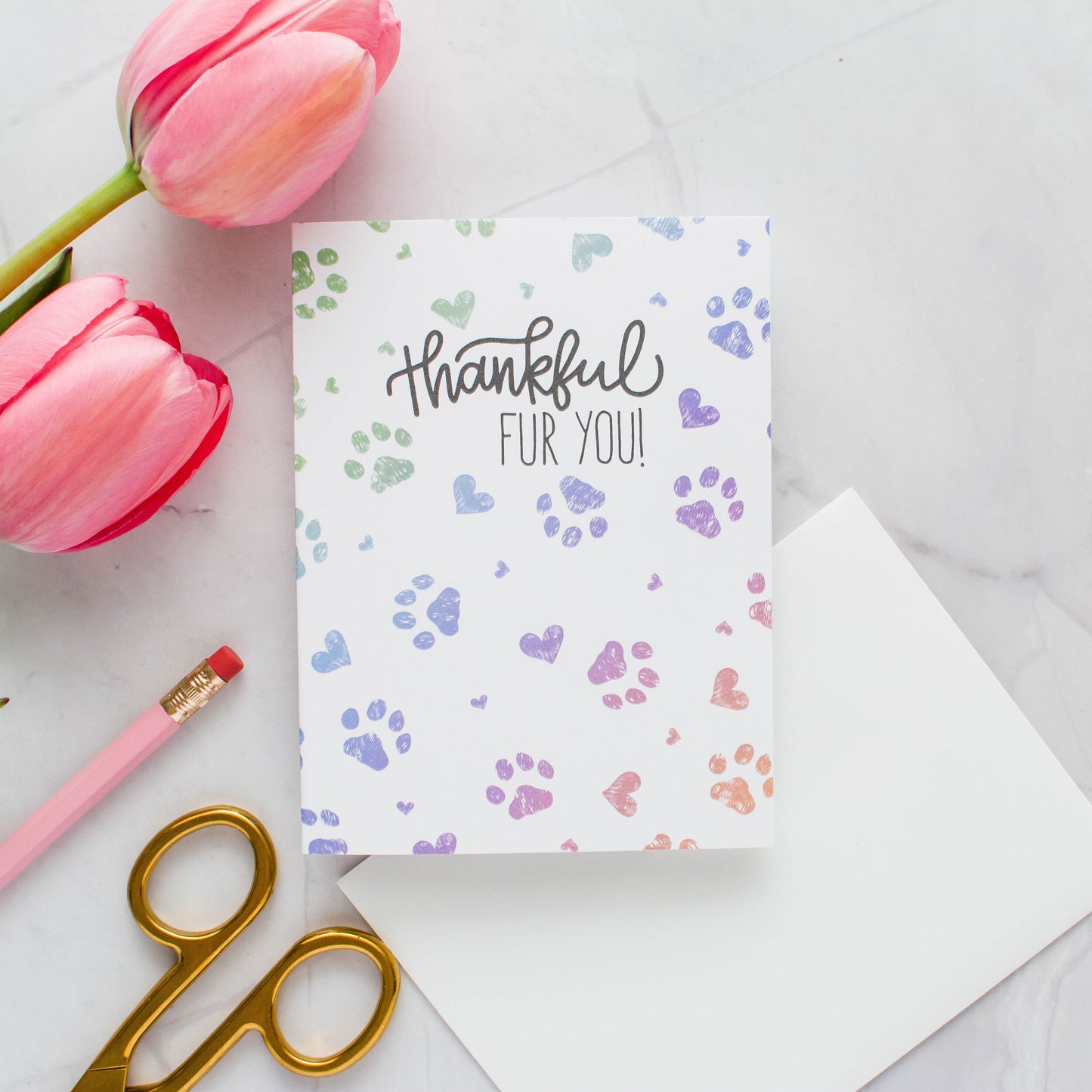 Thankful FUR You - Greeting Card