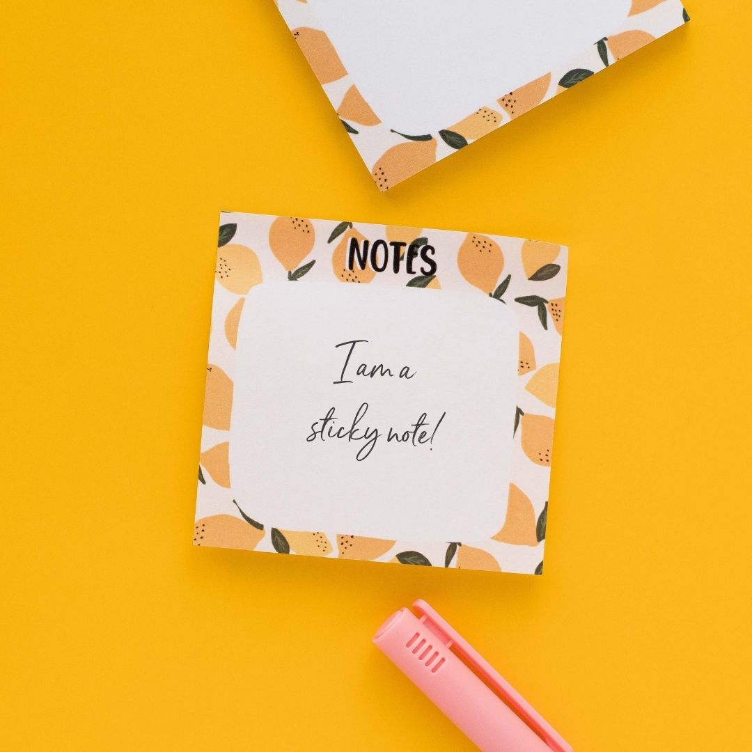 Lemon Sticky Notes