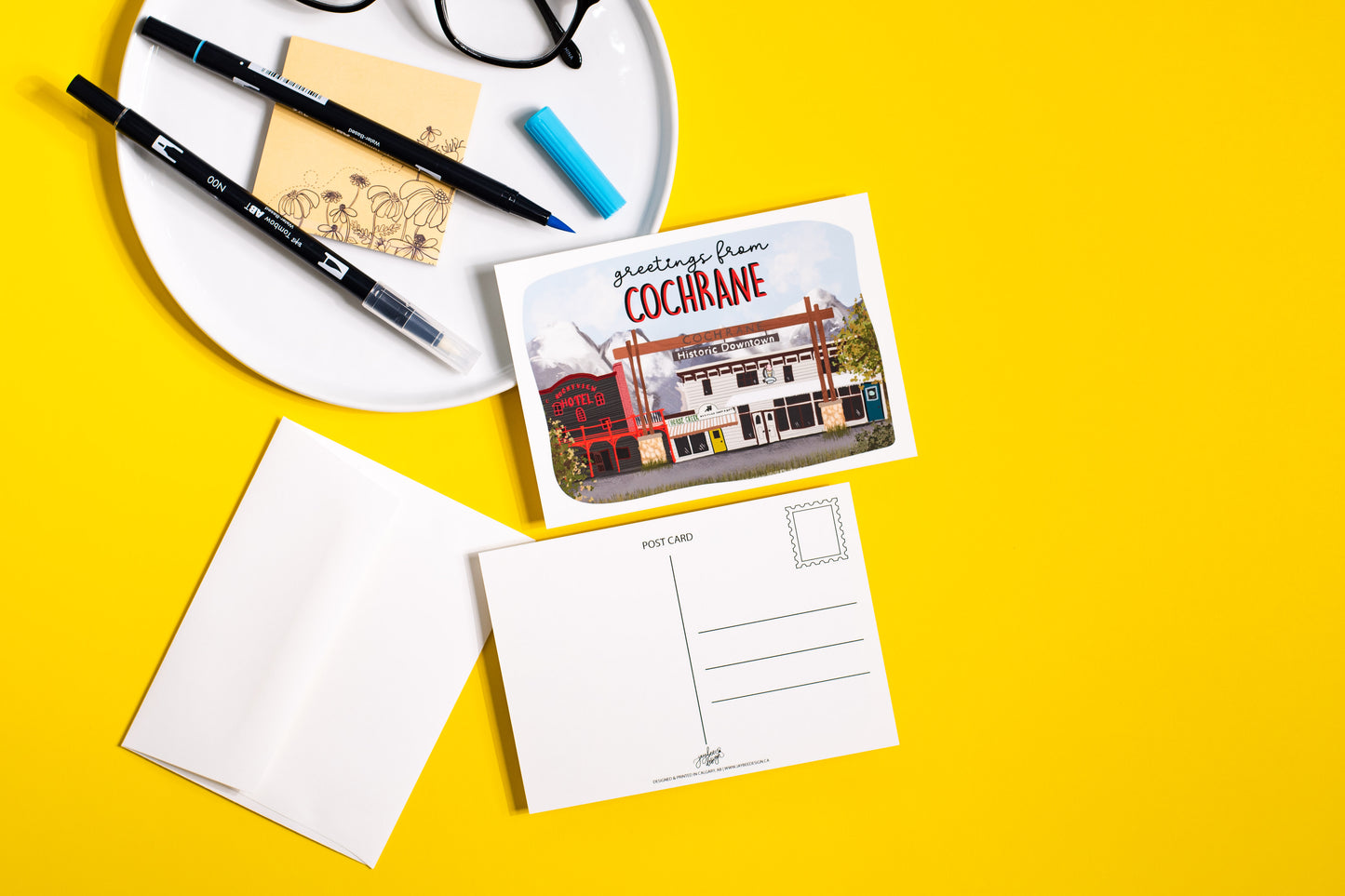 Downtown Cochrane Postcard