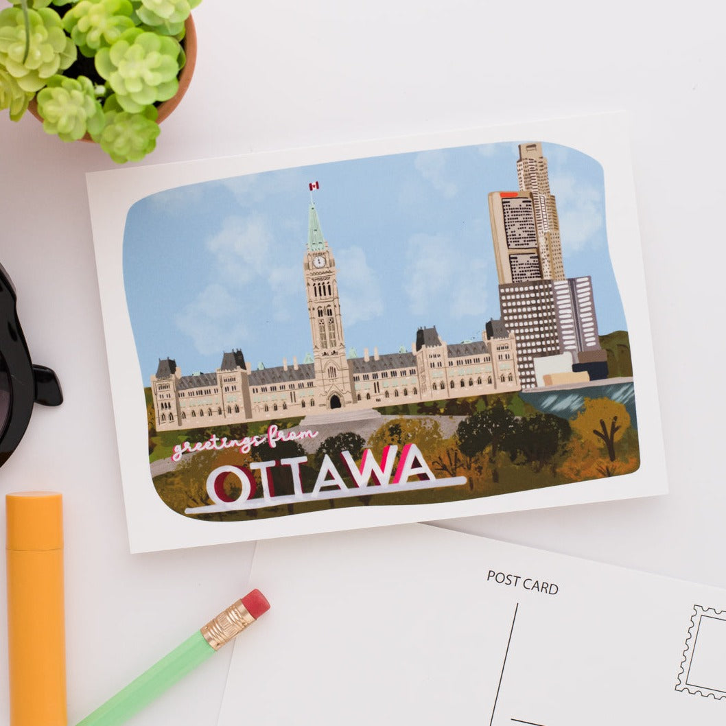 Greetings From Ottawa Postcard