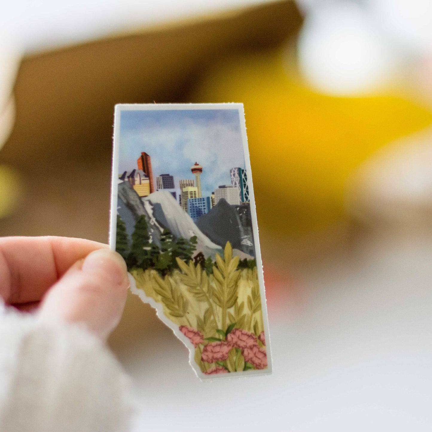 Calgary Skyline Alberta Matte Sticker