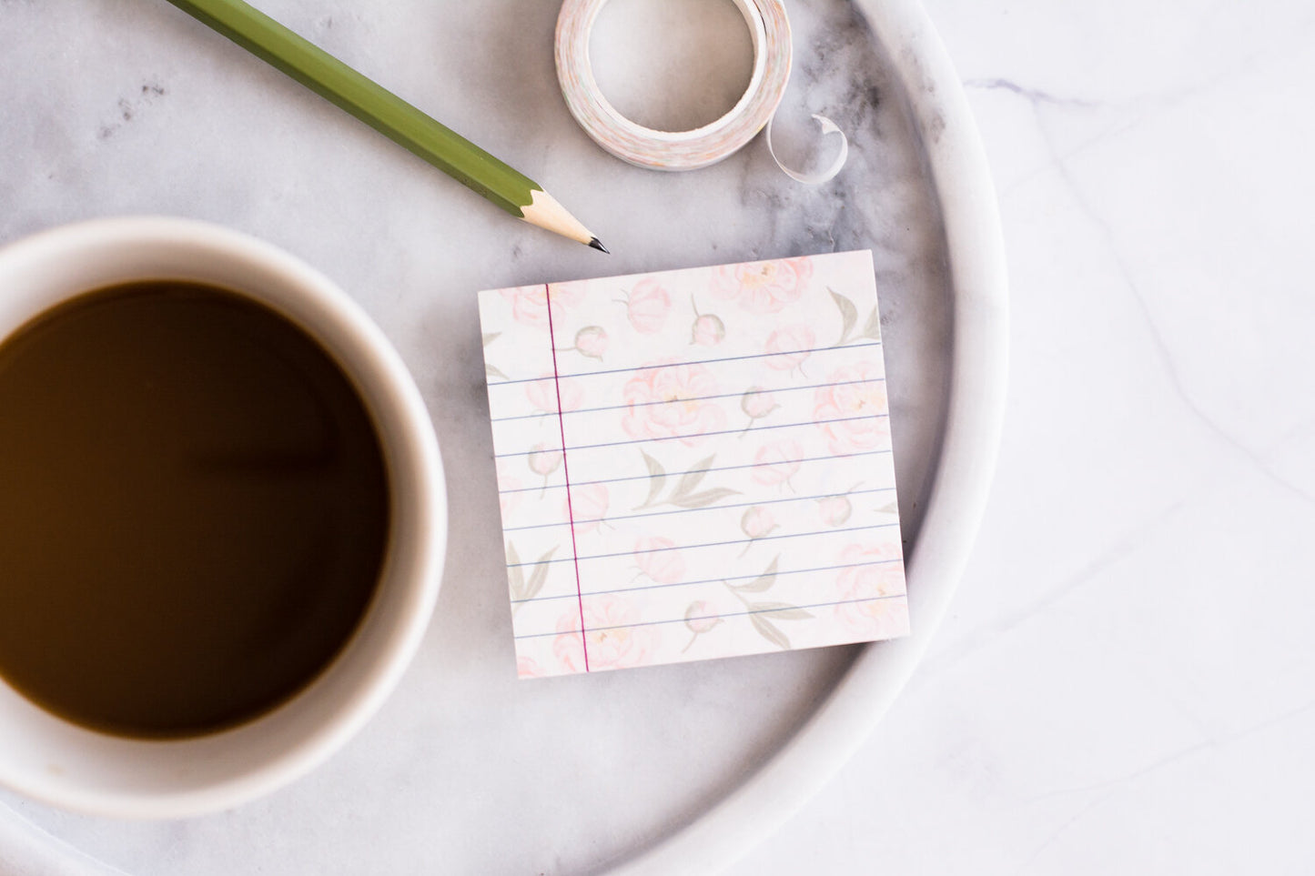 Peonies Sticky Notes