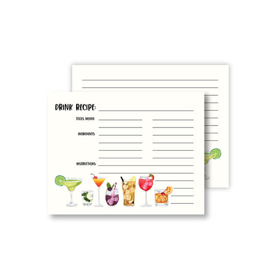 Drink Recipe Cards