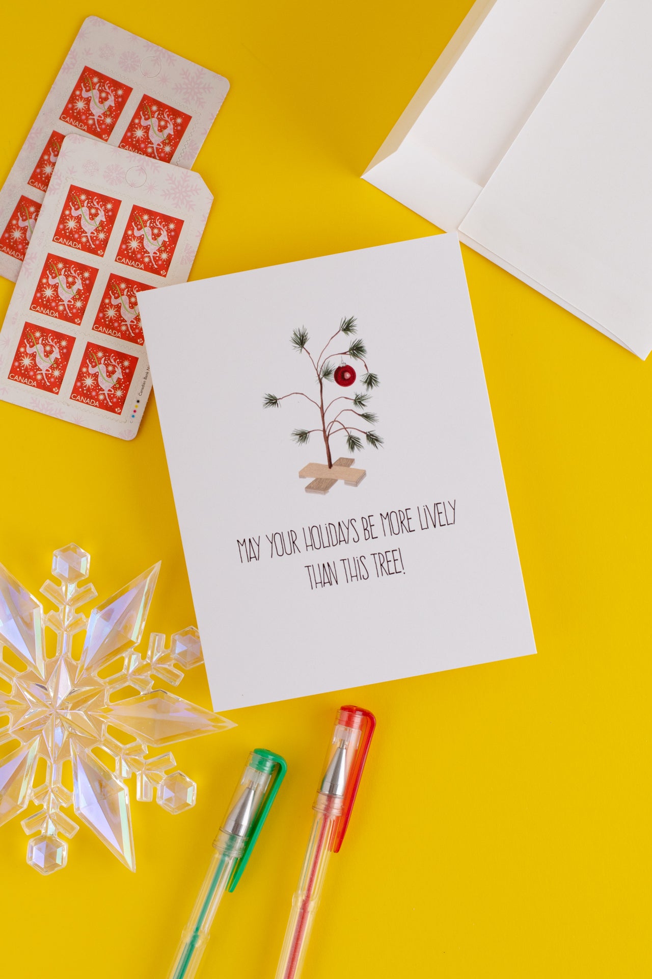 May Your Holidays Be More Lively Than This Tree- Greeting Card