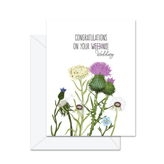 Congratulations On Your Weeding- Greeting Card