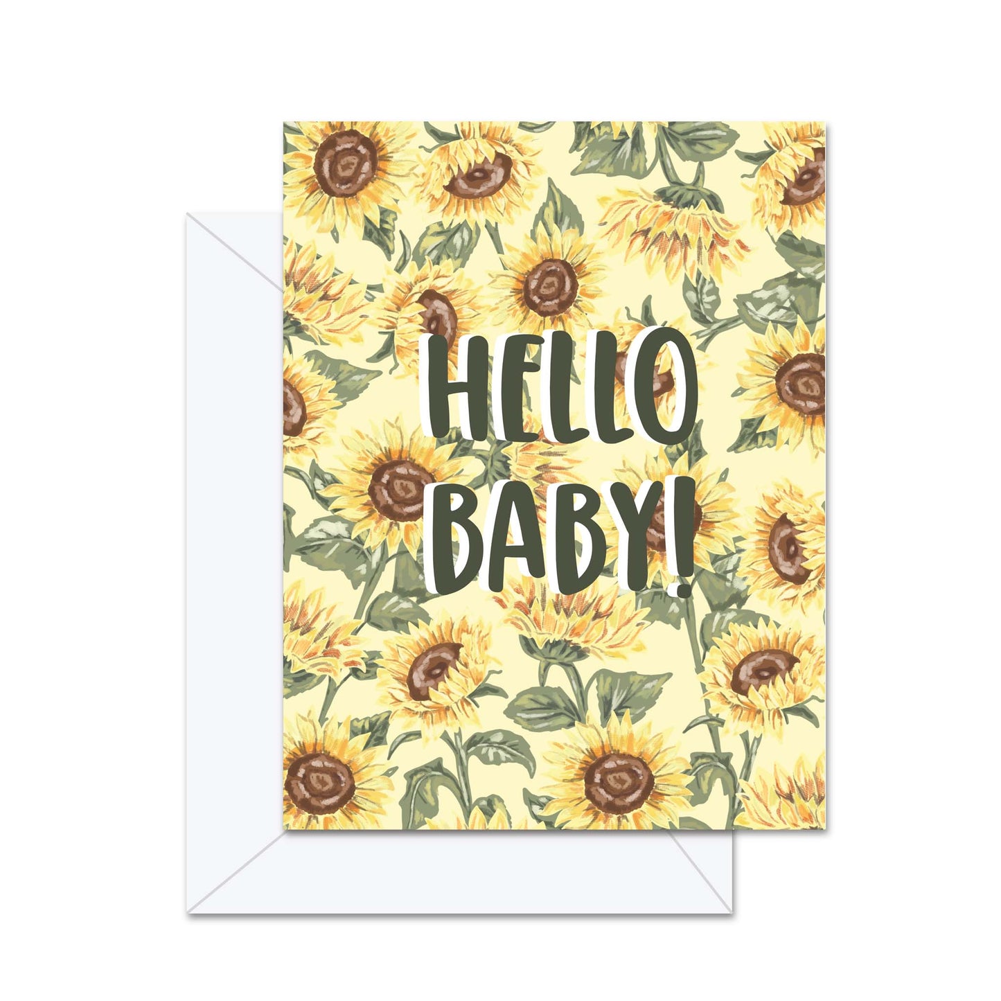 Hello Baby! (Sunflowers)- Greeting Card