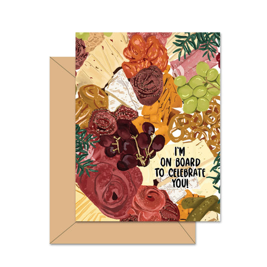 I'm On Board To Celebrate You! - Greeting Card