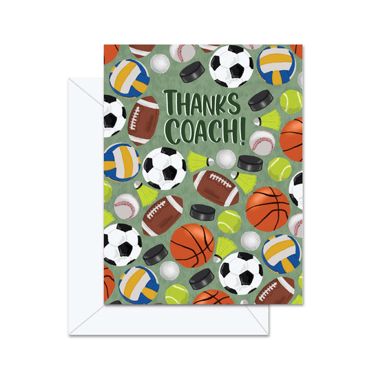 Thanks Coach!- Greeting Card