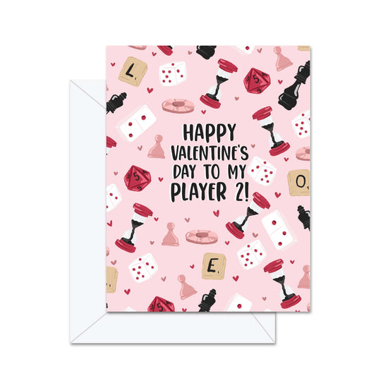 Happy Valetine's Day To My Player 2! - Greeting Card