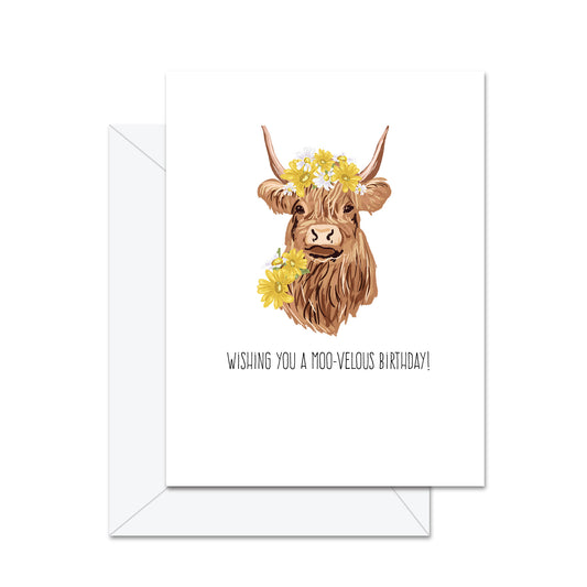 Wishing You A Moo-Velous Birthday! - Greeting Card