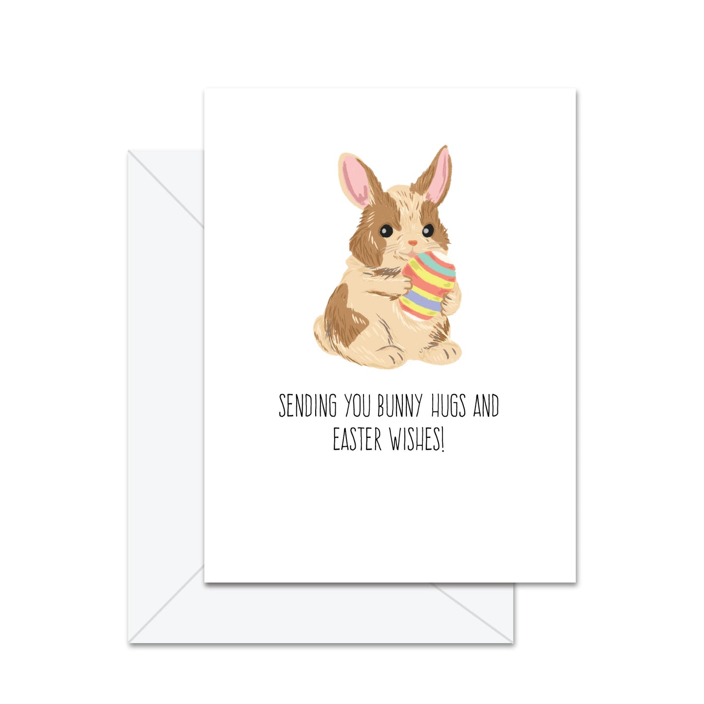 Sending You Bunny Hugs And Easter Wishes! - Greeting Card