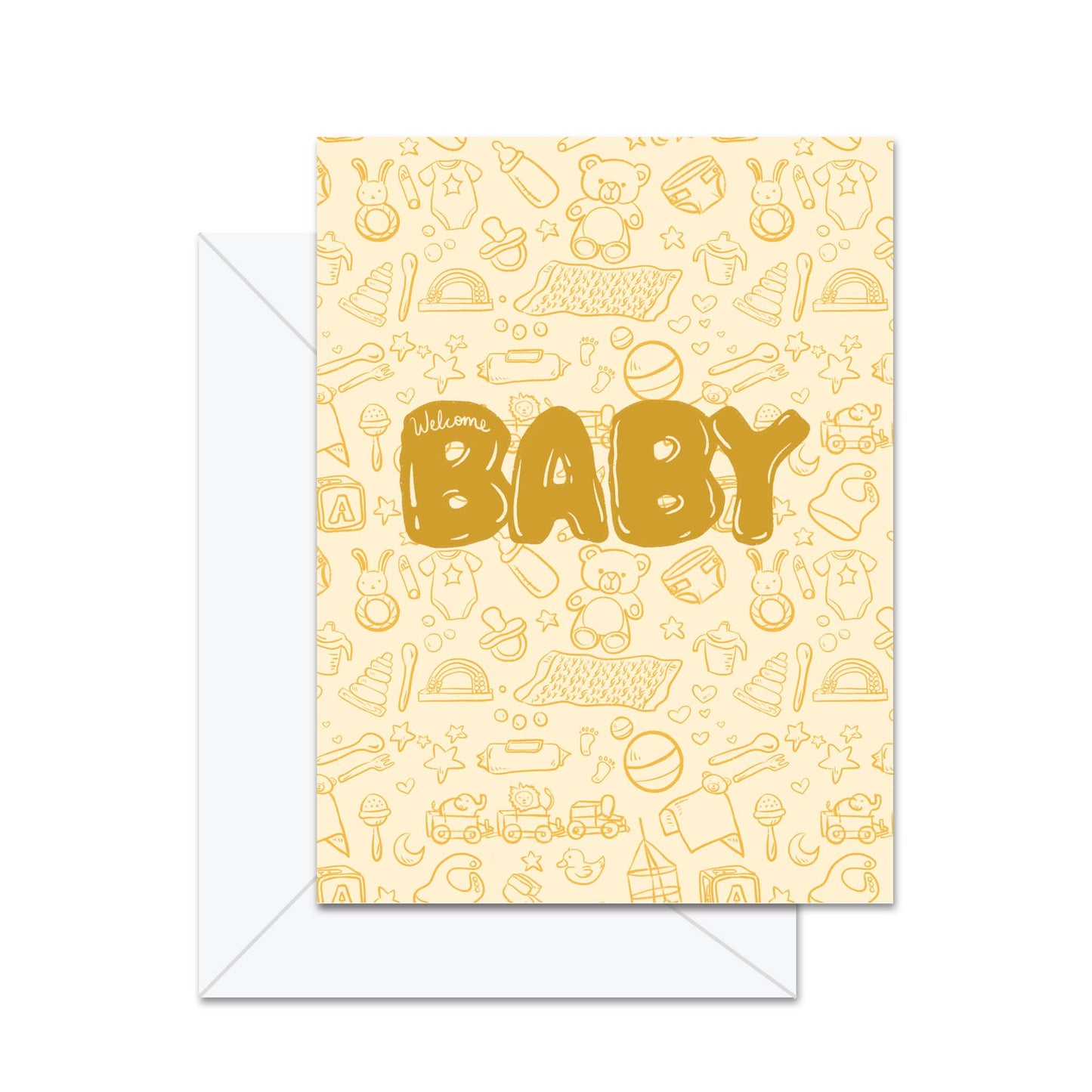Welcome Baby (Icons)  - Greeting Card