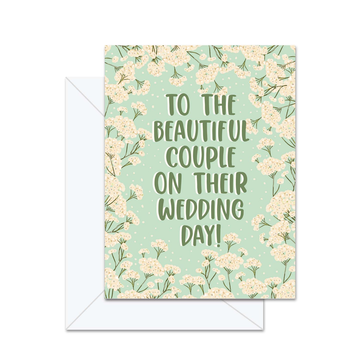 To A Beautiful Couple On Their Wedding Day- Greeting Card