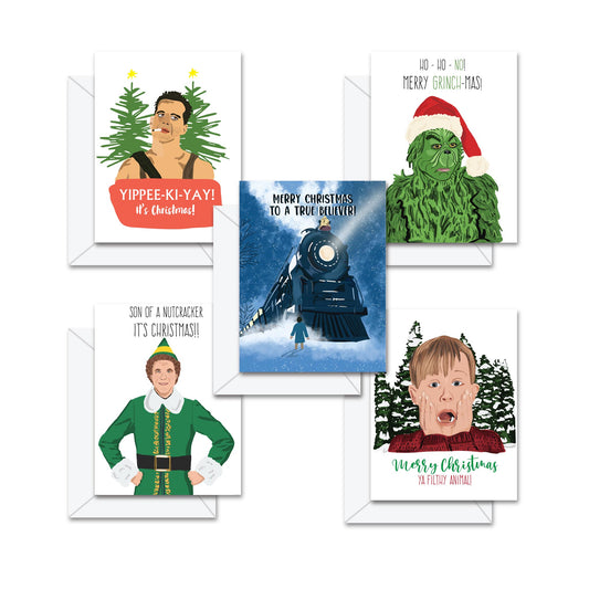 Holiday Movie Pack - 5 pack of Greeting Cards