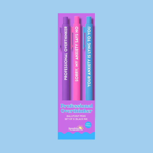 Professional Overthinker Pen Set