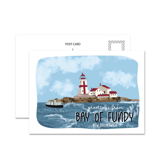 Bay of Fundy, NB Canada Postcard