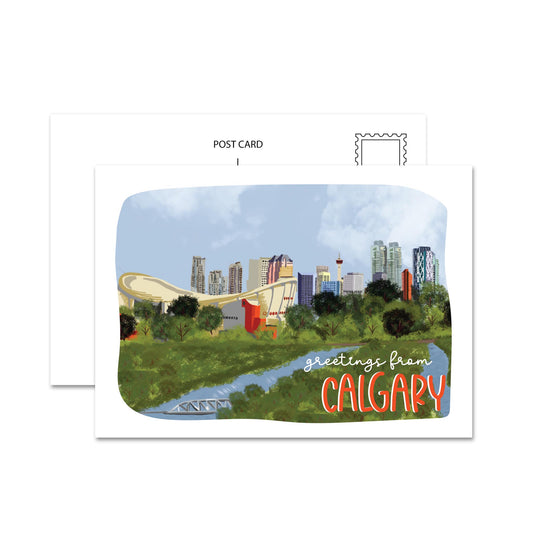 Greetings From Calgary Postcard