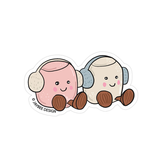 Christmas Marshmallows Vinyl Sticker