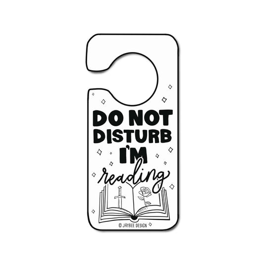 Do Not Disturb I'm Reading Clear Vinyl Sticker