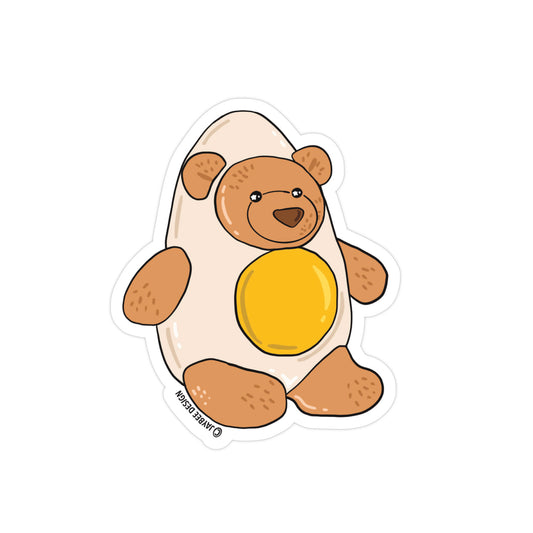 Egg Bear Vinyl Sticker