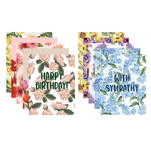 Garden Party Set - 10 Assorted Greeting Cards