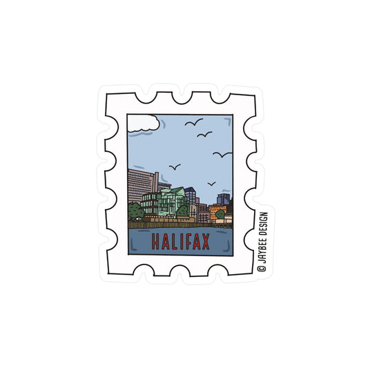 Halifax Postage Stamp Vinyl Sticker