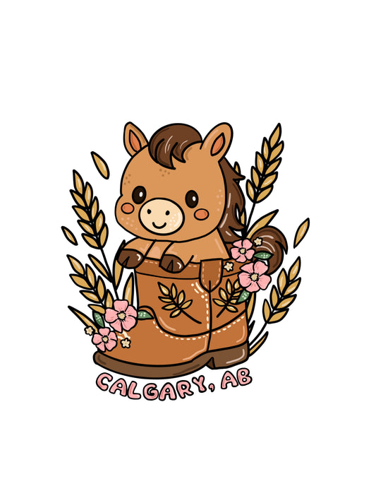 Wildrose Horsey sticker