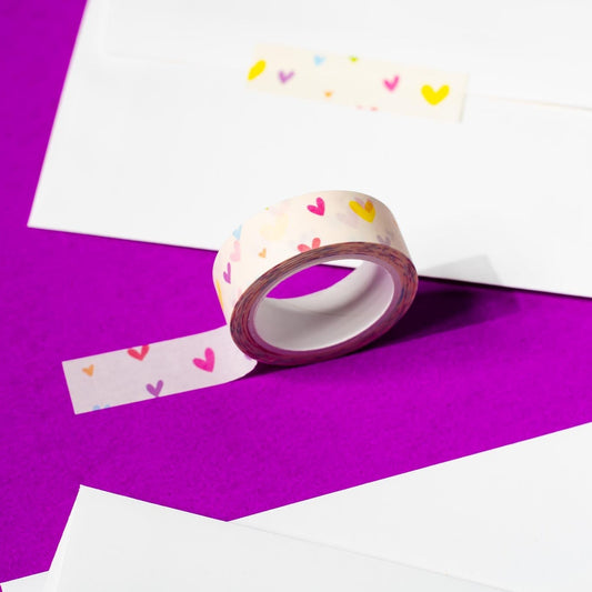 Rainbow Heart Washi Tape