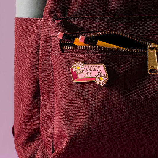 Whoopsie Daisy Eraser Enamel Pin