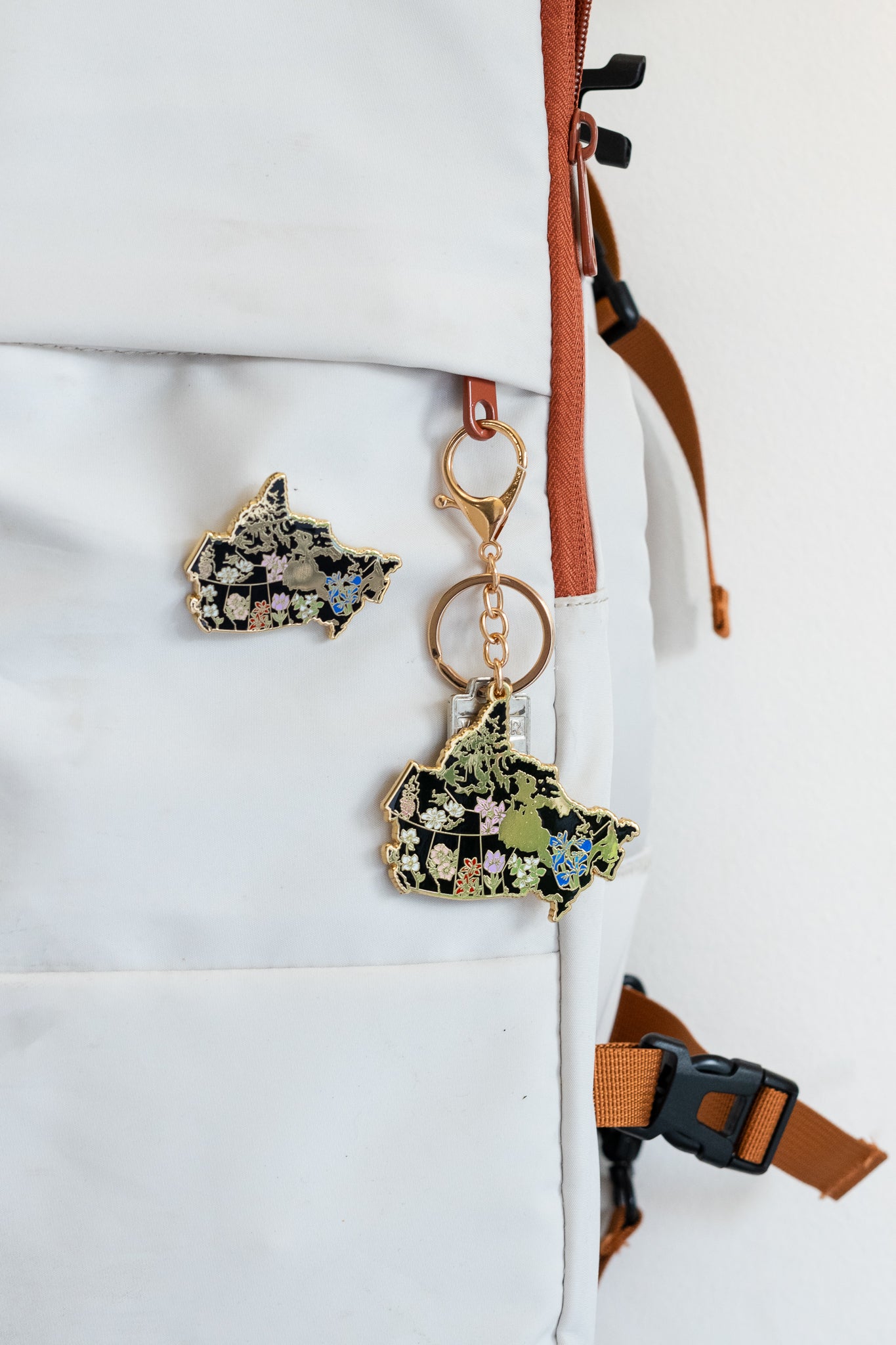 Canada Floral Enamel Pin