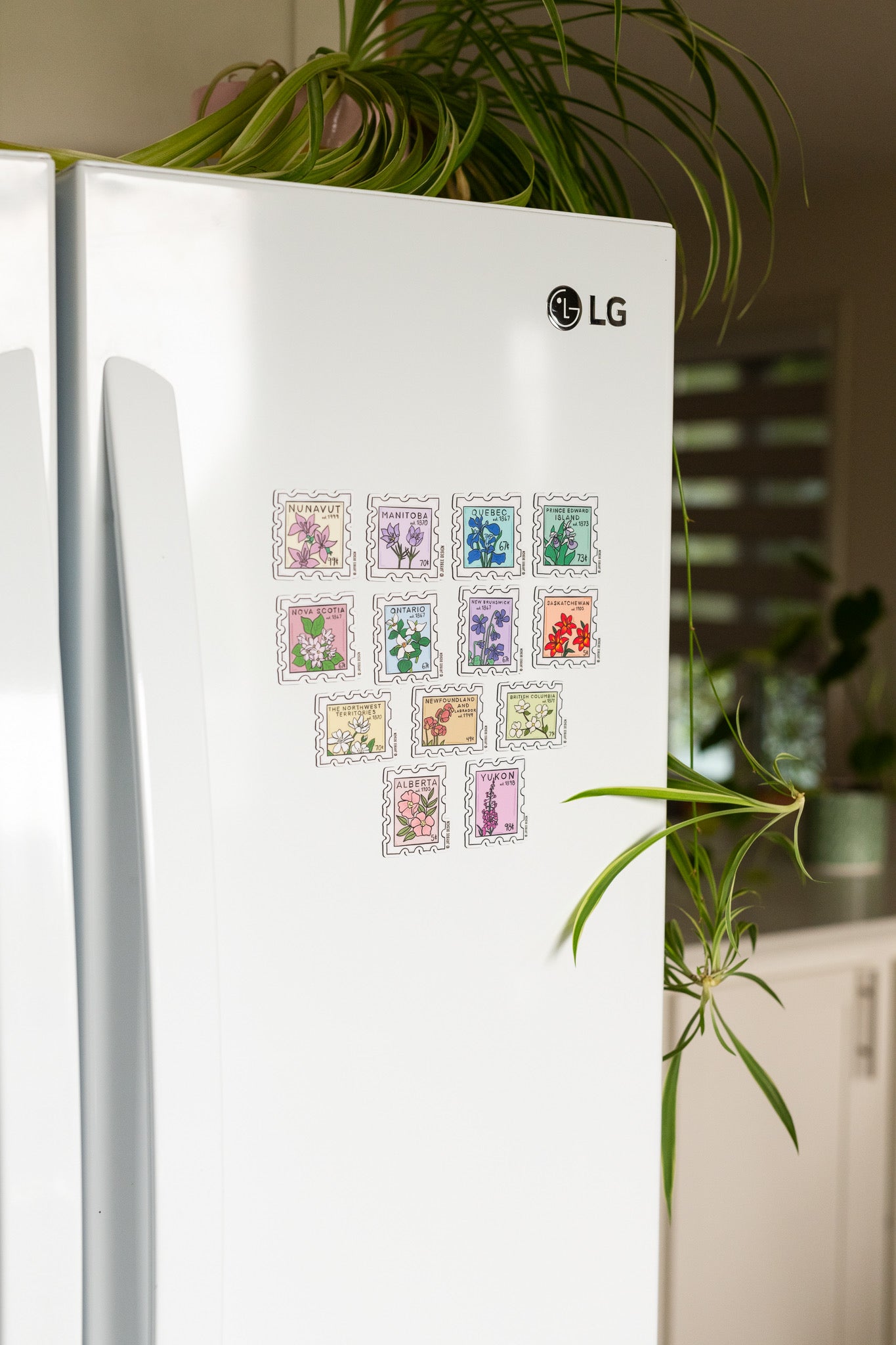Provincial Stamp Magnet Set