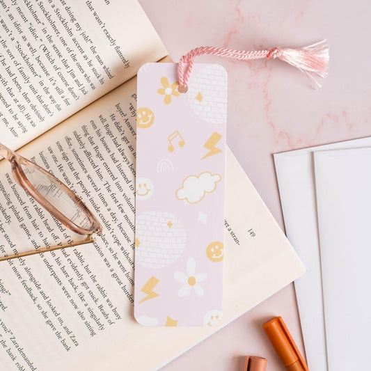 Retro Pattern Paper Bookmark