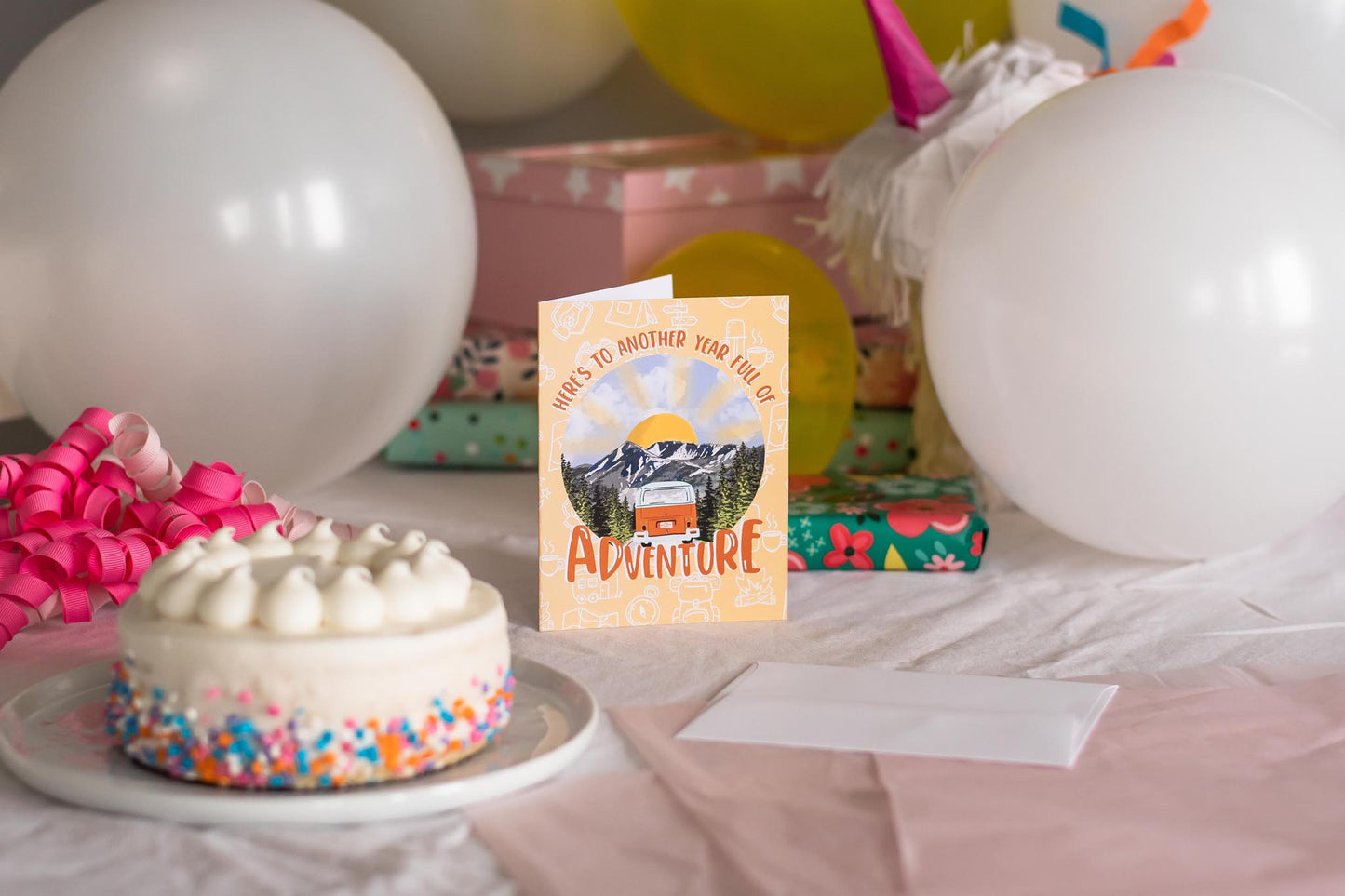 Here's To Another Year Full Of Adventure - Greeting Card