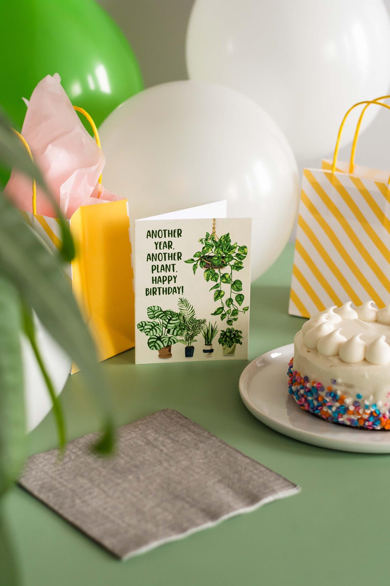 Another Year. Another Plant. Happy Birthday! - Greeting Card
